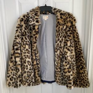 J.Crew Crewcuts Cheetah Faux Fur Coat